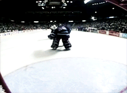 Mike Richter robbing Pavel Bure 