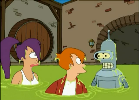  ”- ¿Bender por qué saltaste? - Todos lo hacían… yo solo quería ser popular.”