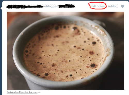  Aquele momento que até a foto de uma xícara com café tem mais notes do que seus posts super legais:  