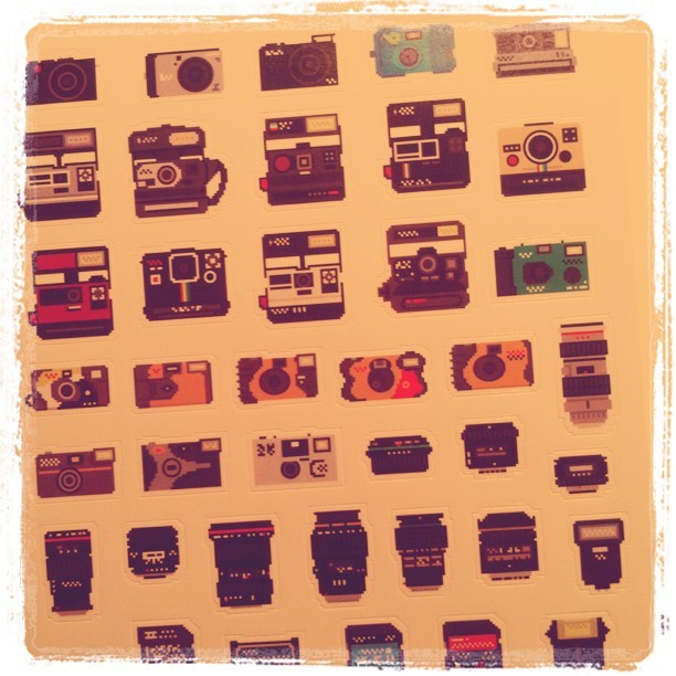 chopa:  the @PetaPixel camera stickers are so cute! (taken with instagram) 