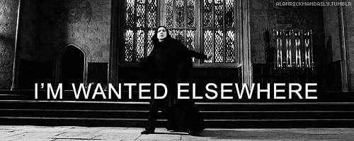 When you hear someone in another room mention Harry Potter.