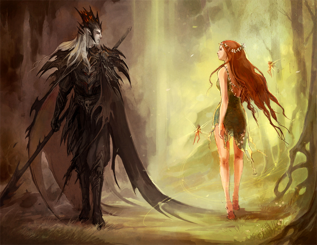 skinnyowl:   Hades and Persephone  In Greek mythology Persephone is the only child