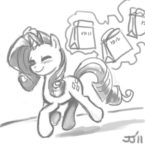 “I’ll request something Safe for Work just because I’m boring! Rarity doing something Rarity-like!”