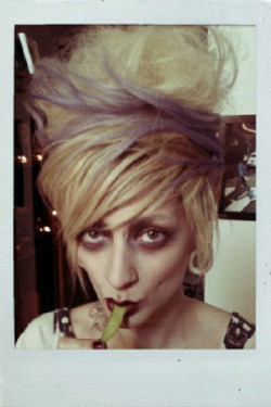 Edamame And Behive Goth-Dom. Lookin Right Out Of A Tim Burton Movie. Thanks @Jennifercorona