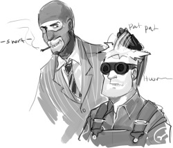 Kichisu: Charmory Asked You:   I Will  Never Not Take A Chance To Request Engie And/Or