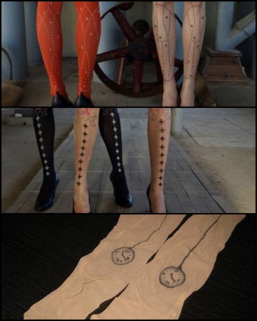 Design Your Own Tattoo Tights (tights on the bottom are the ones in the tutorial). Practical advice 