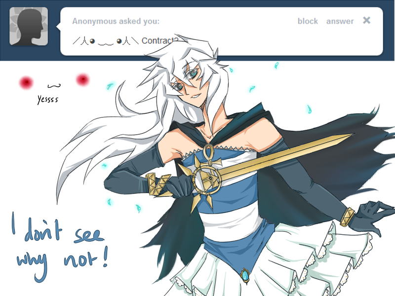 askthehost:  A cute little thing like you asking me for a contract, Kyubei! I mean