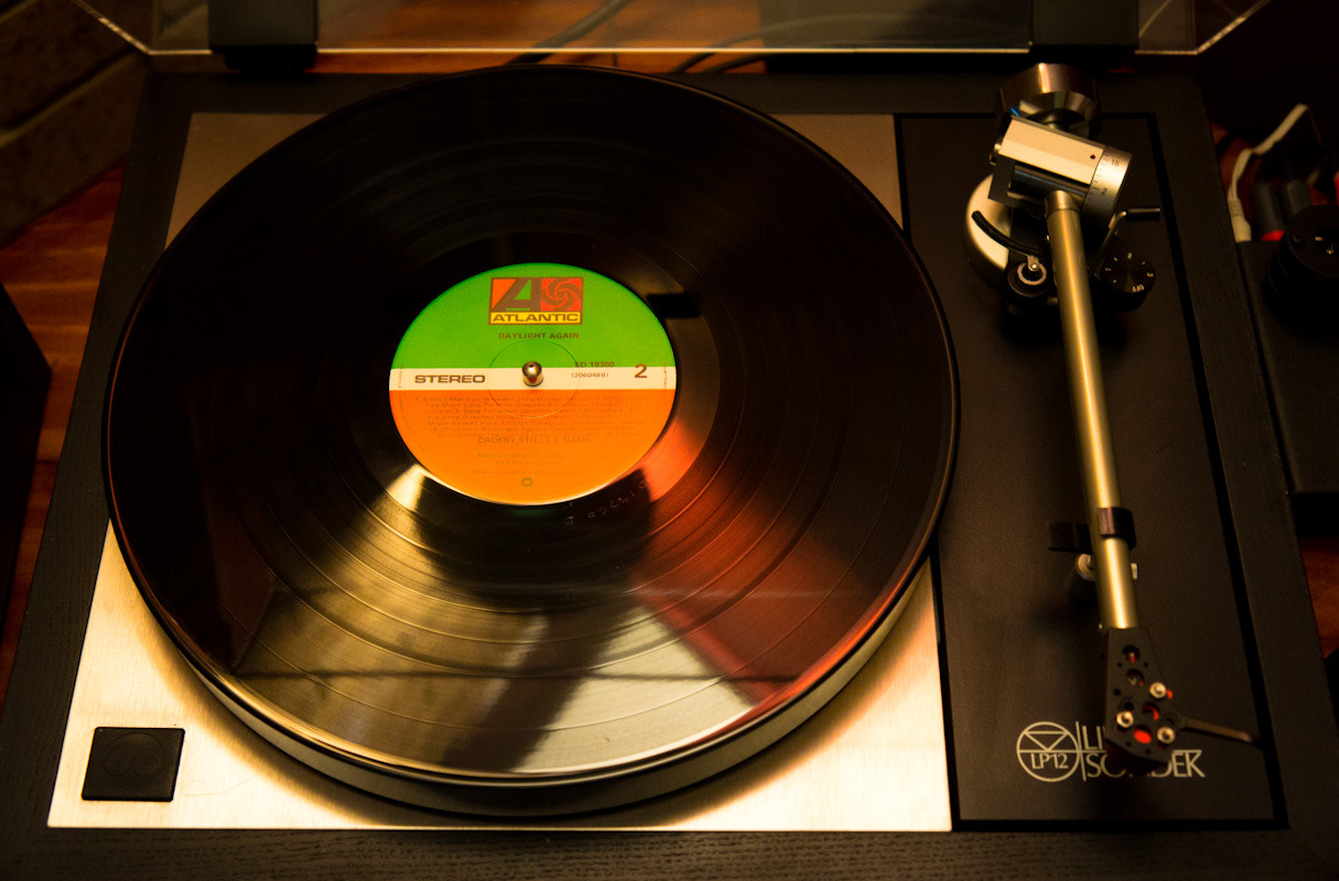 opusenim:  Retro Respect. Crosby Stills Nash and Young on a Linn Sondek LP12. 