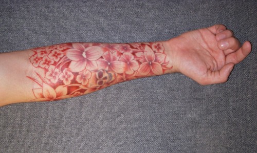 fuckyeahtattoos: This is my beautiful new forearm. All of my tattoos have Buddhist reference or mean