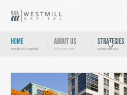 My first Dribbble shot: WestMill Capital