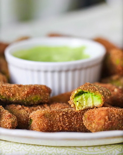 vicious-beauty:      Avocado Fries Recipe Serves 2  Ingredients Peanut or Canola