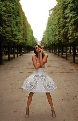 itscouture:  Elisa Sednaoui | Atelier Versace Fall 2011 Couture | Madame Figaro August 2011