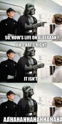Andrewmcgavisk:  Chinesef000D:  Damn, Vader, You’re One Cold Ass Mofo.  Dead