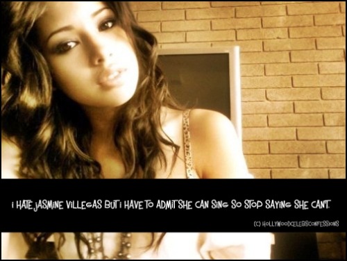 &ldquo;  i hate jasmine villegas but i have to admit she can sing so stop saying she c