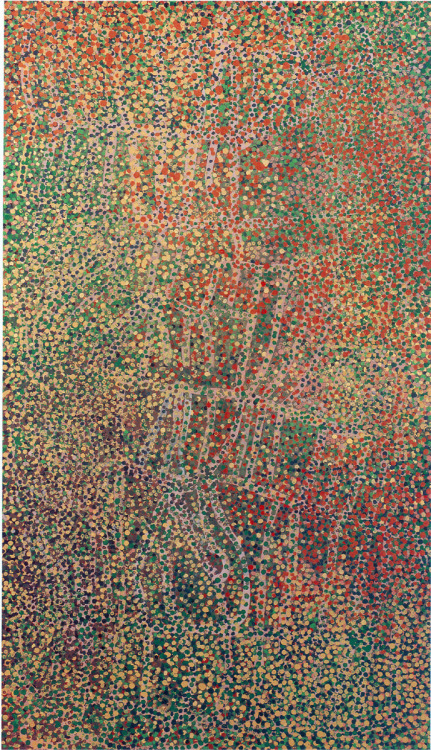 justalittlegreen - Emily Kame Kngwarreye; Untitled 1992
