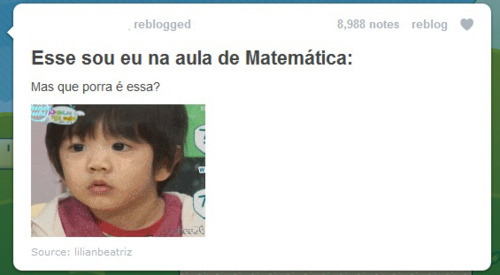 Só na de matemática?