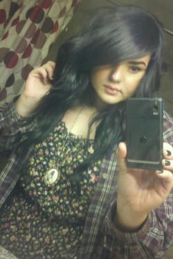 Shel-Bay-Bayyy:  Me. Black Hair. New Phone. 