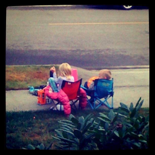 Today is the neighborhood garage sale. My two youngest decided to setup their own.