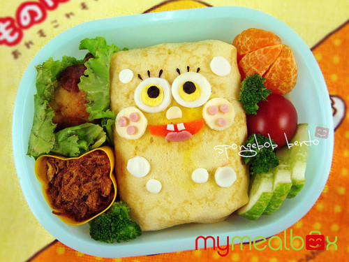 Spongebob bento by mymealbox on Flickr.