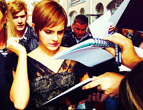 Emma :Oh shit, I wrote my own name wrong…