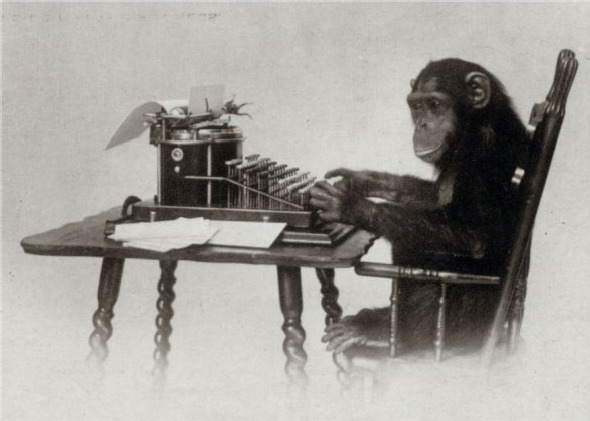  The Infinite Monkey Theorem states that a monkey pressing keys at random on a typewriter