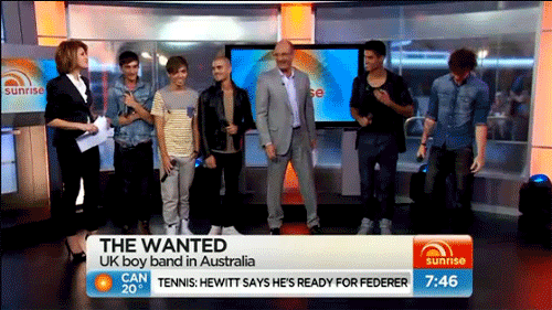  Watch The Wanted perform on Australia’s morning show Sunrise here if you missed
