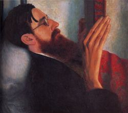 Doloresdepalabra:  Dora Carrington - Portrait Of Lytton Strachey [1916] 