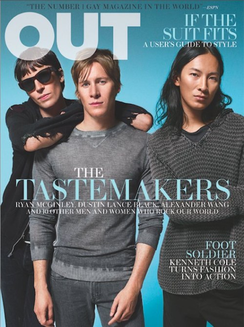 Ryan McGinley, Dustin Lance Black, and Alexander Wang for Out October 2011