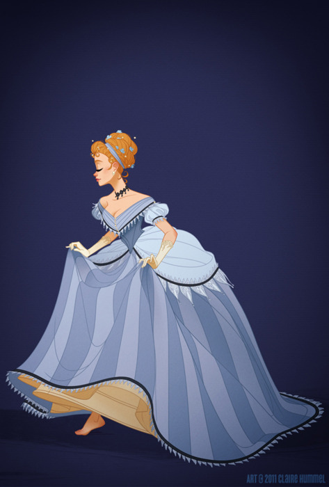 Disney Princesses In Accurate Period Costume.