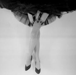 theniftyfifties:  Fancy garters photographed