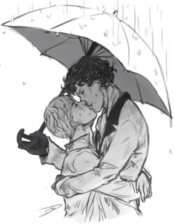 DOCTORS KISSING CONSULTING DETECTIVES NOT KISSING YOUUU clockworktimebomb: John and  Sherlock kissing in the rain? makingupachangingmind: Can I  get John and Sherlock standing really really close under an umbrella?  That&rsquo;d be cute!