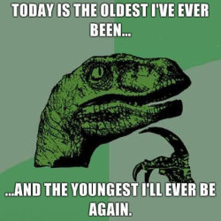 mufflednoise:  So should I feel old or young?  