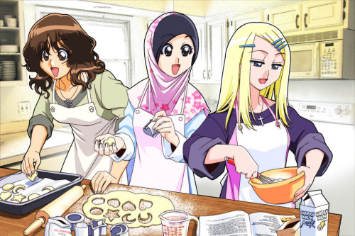 Manga illustrations created by Nayzak Al-Hilali.