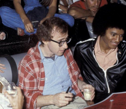 notatallnaughtychemist-returned:Woody Allen and Michael Jackson