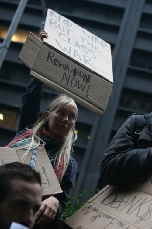 pantslessprogressive:“As demonstrators converged on Wall Street — with police blocking them from rea