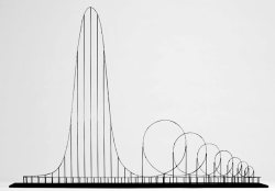 skinned-teen:  The Euthanasia Coaster is a concept for a steel roller coaster designed to kill its passengers. In 2010, it was designed and made into a scale model by Julijonas Urbonas, a PhD candidate at the Royal College of Art in London.