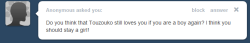 Askpharaoh:  L-Love…What Are You Going On About.  Shoo Anon Shoo. 8| {{ Yeah,