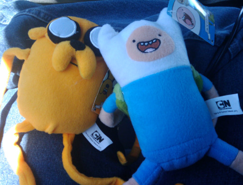 Toys R Us has once against thwarted my attempt at getting all the Adventure Time toys by only having one item in stock (I don’t know if they don’t have all them yet or they’re sold out or something). They only had the plush toys this