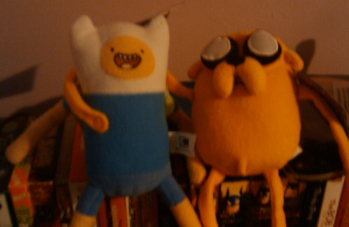 Toys R Us has once against thwarted my attempt at getting all the Adventure Time toys by only having one item in stock (I don’t know if they don’t have all them yet or they’re sold out or something). They only had the plush toys this