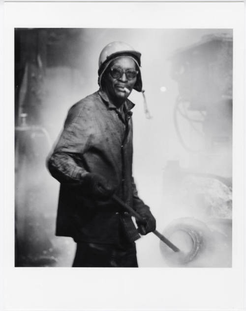heytoyourmamanem:  “Walker, puddler in blast furnace cast house, steel mill” 1979 David 