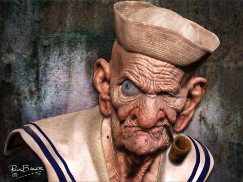 Realistic Popeye, Rick Baker 