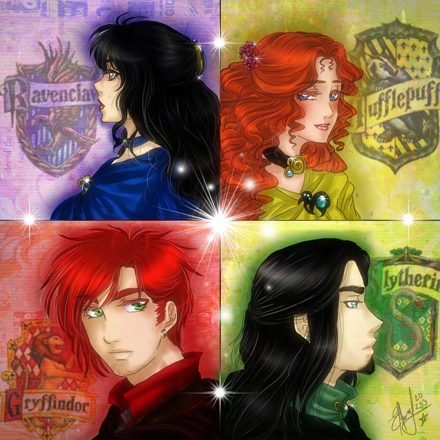 Hogwarts founders - Harry Potter, Helga Hufflepuff, Godric …