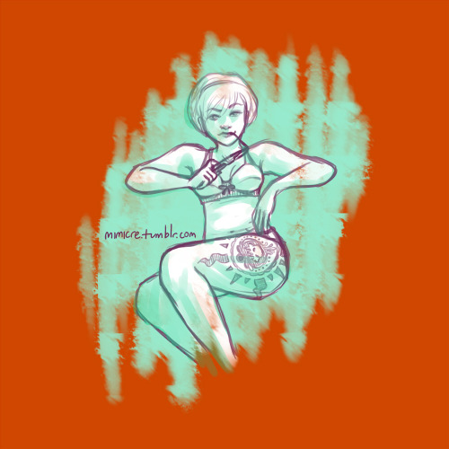 mimicre: [image: Rose Lalonde sitting in her underwear with a large tattoo on her thigh] Tumblr, we 