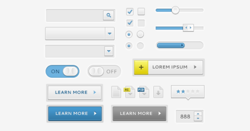 9-bits:  Free UI Kits (via decodering) 