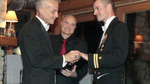 thedailywhat: Do Ask, Do Tell of the Day: Navy Lt. Gary Ross &reg; and his partner of 11 years, 