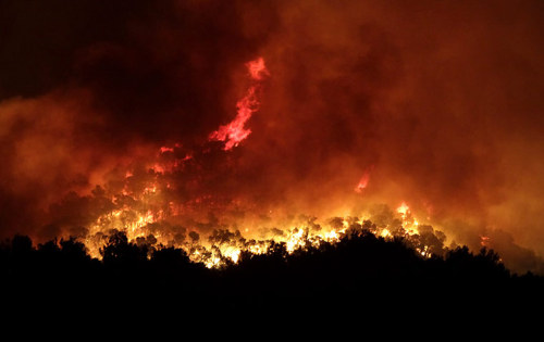Ibiza, Spain: The Santa Eularia wildfire blazes near a residential areaPhotograph: Jaime Reina/AFP/G