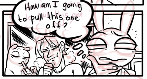 Some dudes making a cameo in the back of my next slipshine comic.