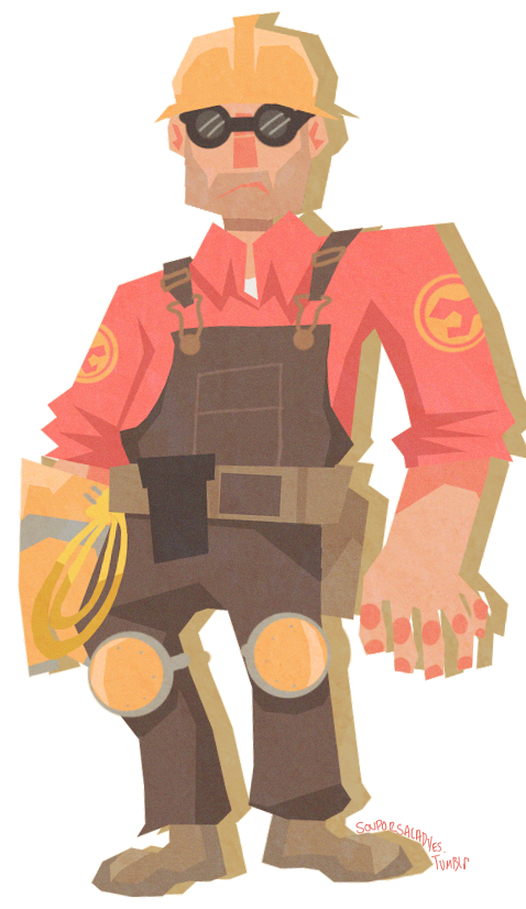 souporsaladyes:  WUT IN TARNATION. Taking requests over at /r/eastcoasttf2. Engie