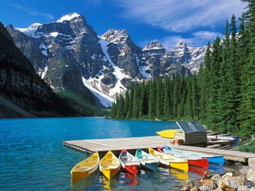 (via places / Moraine Lake Banff National Park Canada picture, Moraine Lake Banff National Pa)