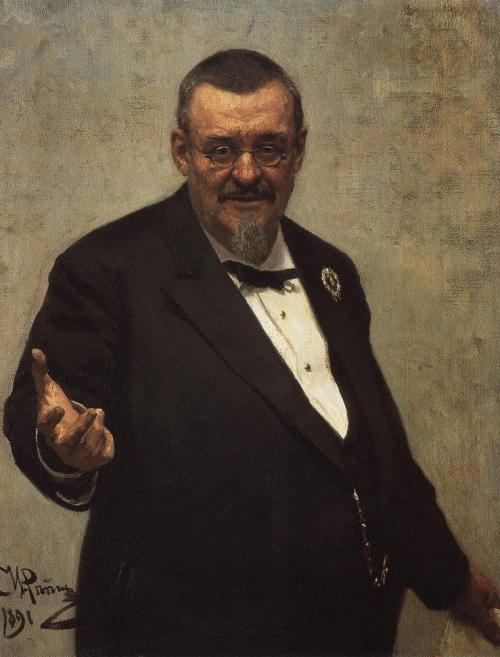 zolotoivek:  Ilya Repin - Portrait of the Lawyer V. D. Spasovich, 1891 